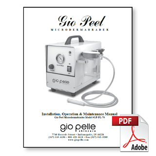 GP-PL-70 Gio Peel Owners Manual