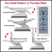 Use hand control to position Aesthetic Chair